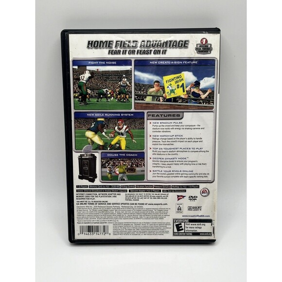 NCAA Football 2005 PS2 PlayStation 2  Complete CIB Used - TESTED - Picture 2 of 6